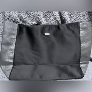 Coach Fragrance Black and Silver Tote Bag